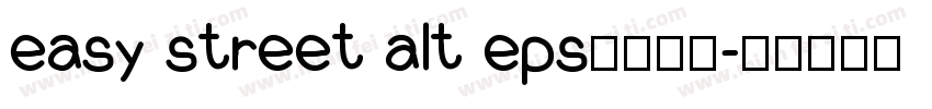 easy street alt eps字体下载字体转换